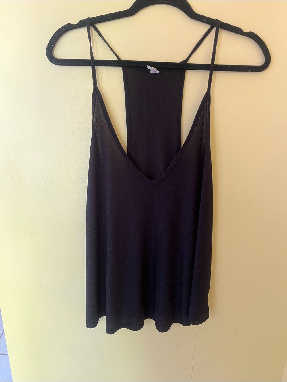 Intimately Free People Black & Blue Ribbed V-Neck Tank Top bundle